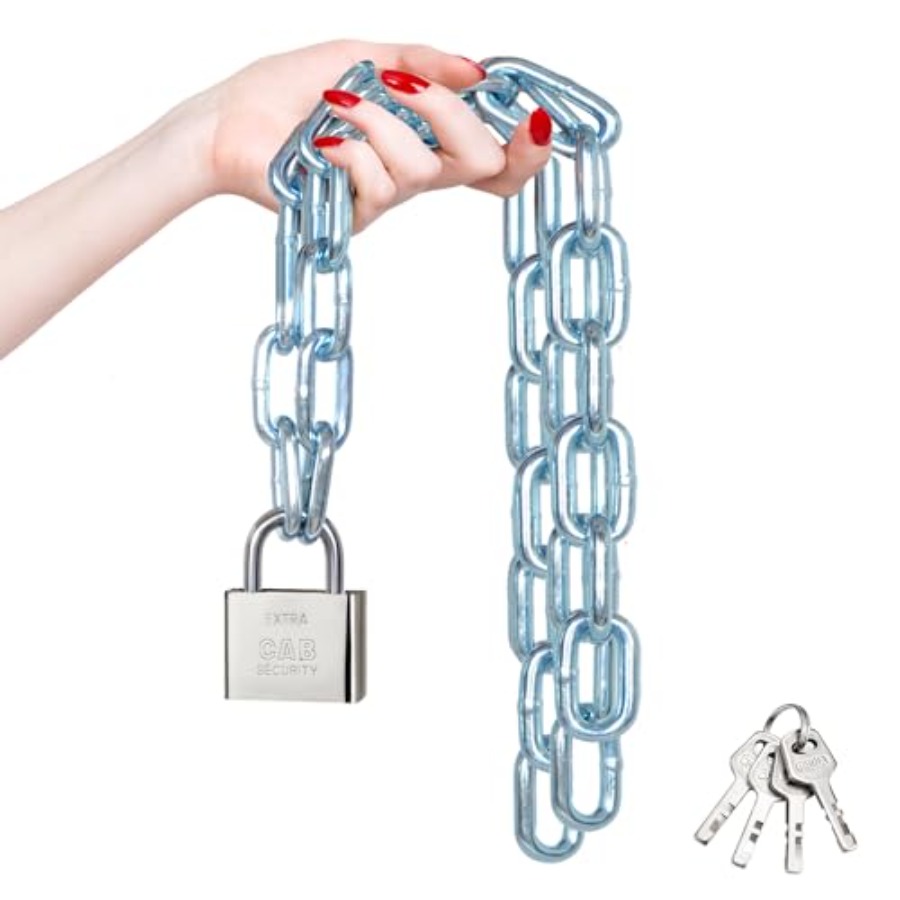 Bike Chain - Wytrzymały 39-calowy 8mm ocynkowany łańcuch zabezpieczający