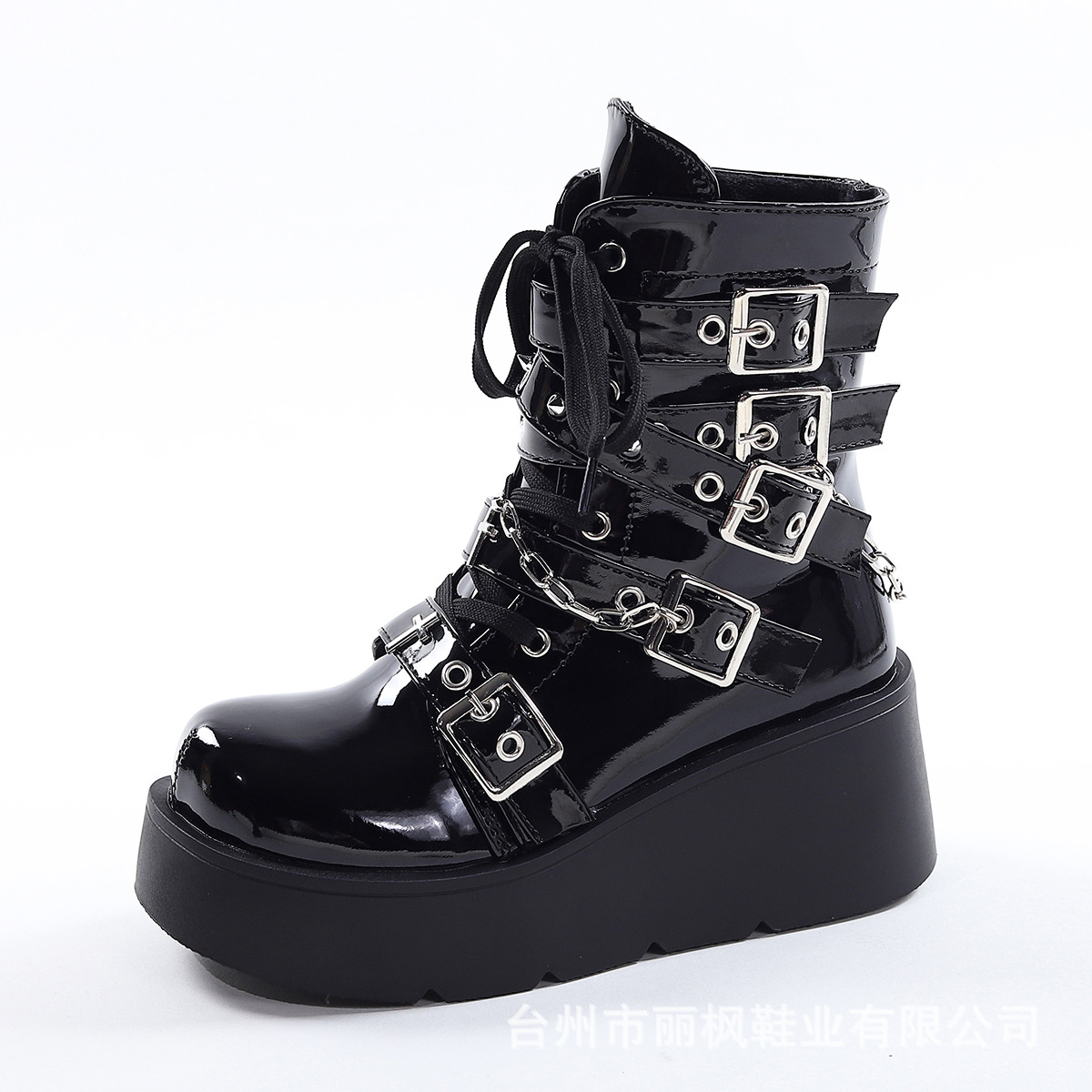 Metal Chain Patent Leather Pun – Motorcycle Chain recenzja i cena