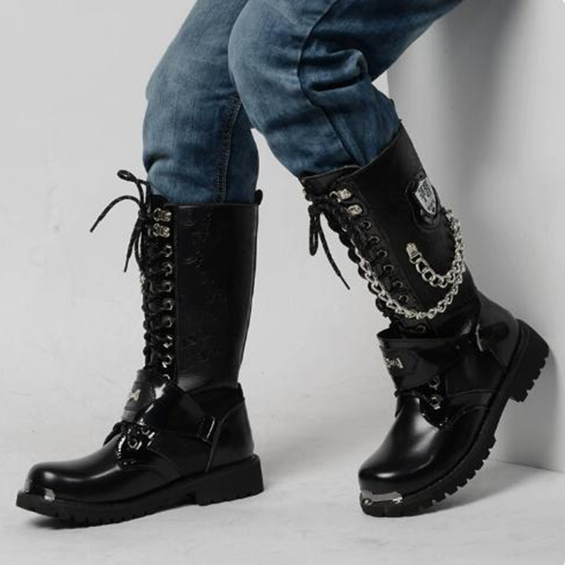 Luksusowe męskie buty motocykl – Steel Chain recenzja i cena